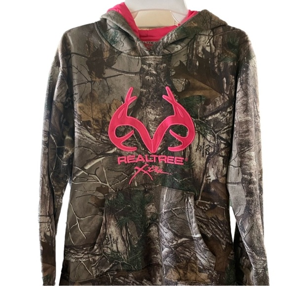 Realtree and Mossy Oak Women's Performance Camo Pullover Hoodie size X-Large - Picture 2 of 9